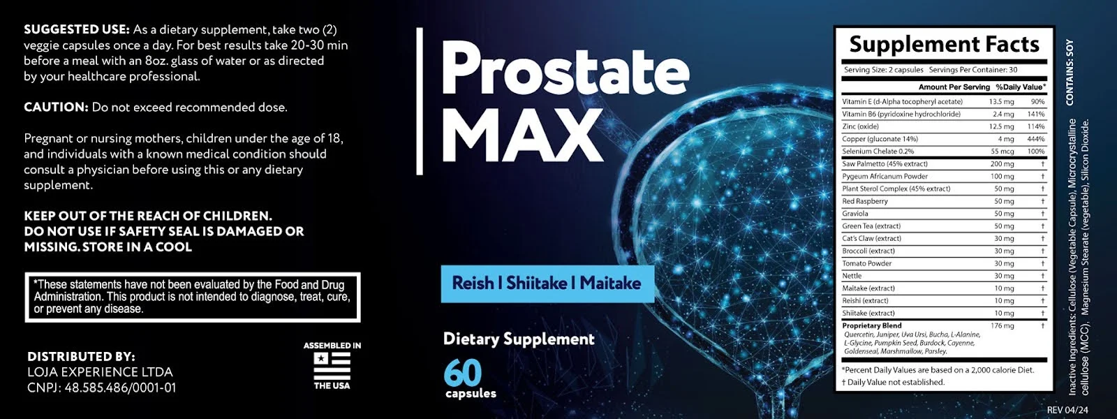 prostate max ingredients